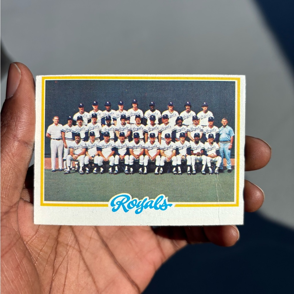 Royals Vintage Baseball Team Card
